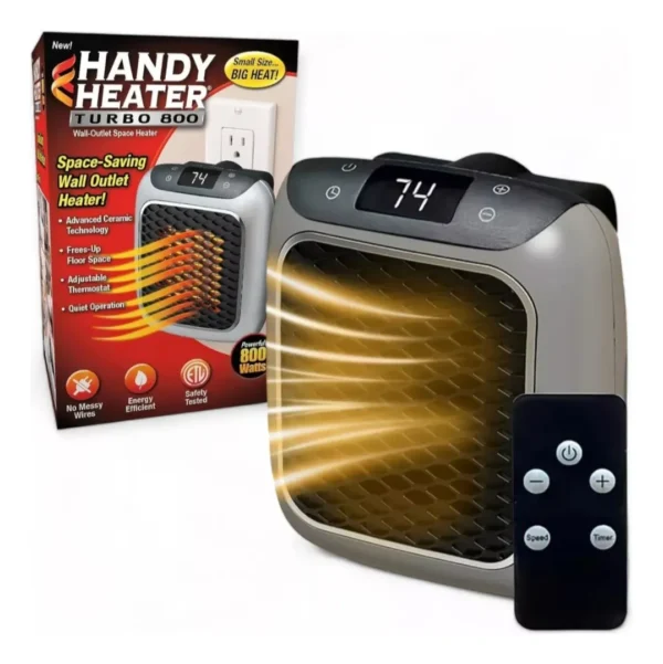 Caloventor Mini Enchufe Control Remoto 800