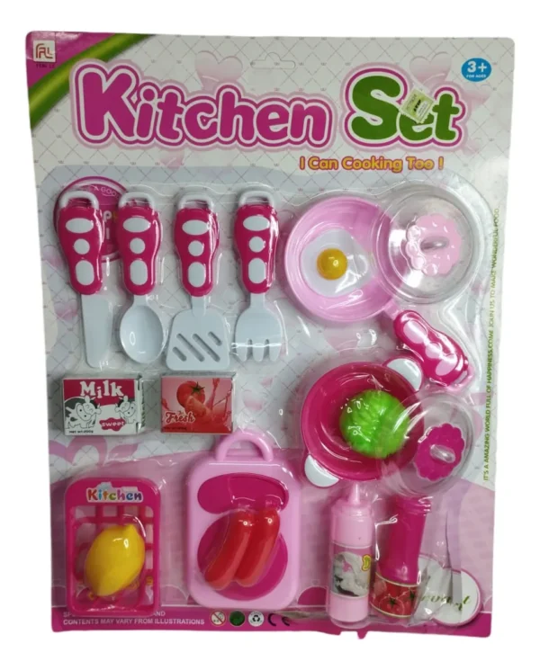 Juego De Set De Cocina Mas Utencillos Kitchen Niños Juguete