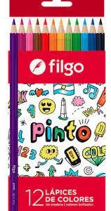 Lapices De Colores - Filgo Pinto - Pack X 12 Unid.