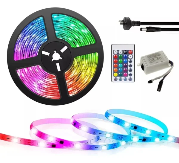 Rollo Cinta Luces Led Tira Rgb 5050 3m Usb 3 Metros Control