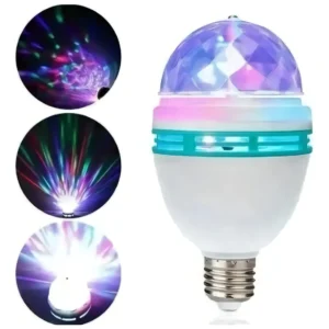 Lampara Led Giratoria 3w Rgb Foco 3 Colores Bolichera
