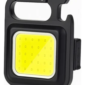 Mini Linterna 30 Led Cob Llavero Recargable Magnetico Potent Luz Blanco Frio