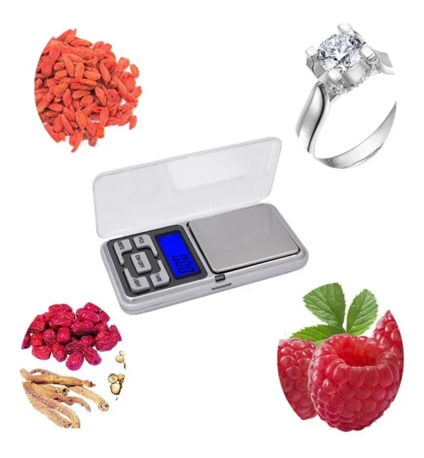 Mini Balanza Digital De Precision 500g / 0.1g Lcd Luz