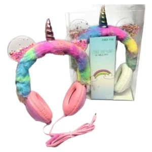 Auricular Vincha Unicornio Peluche Orejas Mic Manos Libres