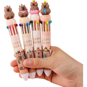 Lapicera 10colores En 1 Bolígrafo Capybara Carpincho