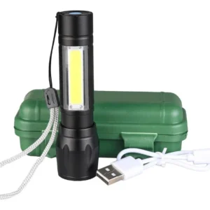 XPE Mini Linterna Portátil Táctica Led Recargable Usb Zoom